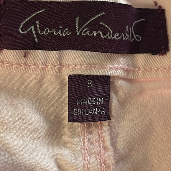 GLORIA VANDERBILT Pink Amanda Straight Leg Jeans 8 NWOT - Picture 10 of 12